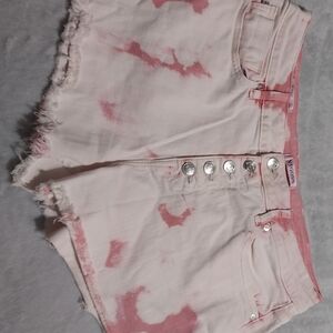 Vigoss Pink Tie-Dye Jean Shorts